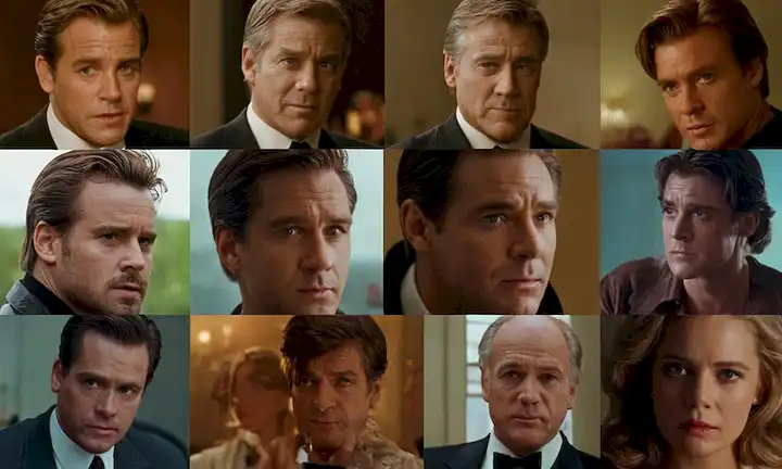Un montaje de 7 actores icónicos de películas con leyendas sobre sus luchas de salud.