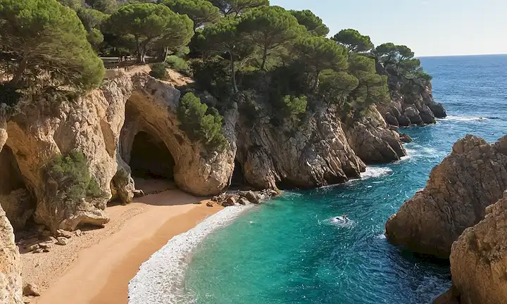 Explore las refrescante cascadas y playas animadas de Costa Brava, España este verano con Refrescativ Destinos.
