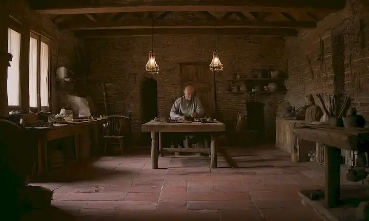 Azulejos Bold cubierto piso a techo en su taller ancestral de familia como una nueva generación abraza y adapta las prácticas tradicionales de la madera. En primer lugar es su respetado capataz, el patriarca de muchos años dedicado a la perfección, llevando a través de un legado irrompible establecido por el padre ante él, mostrando resiliencia, dedicación y experiencia; esta visión de la artesanía encarna no sólo una forma de arte única, sino una historia de familia que se desarrolla frente a unos ojos.