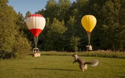 Aficionado a las aves aficionadas a la aviación a pequeña escala con una construcción inspirada en águila. (Traducción: Siberian Flying Squirrel Balloon Jump: The Secret of the Ecological Swing in Cm.)