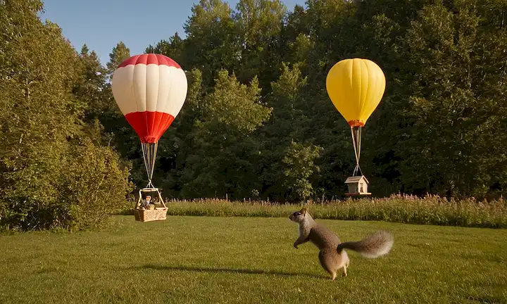 Aficionado a las aves aficionadas a la aviación a pequeña escala con una construcción inspirada en águila. (Traducción: Siberian Flying Squirrel Balloon Jump: The Secret of the Ecological Swing in Cm.)