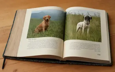 Libro de aves ilustrados abierto para mostrar ilustración de especies en peligro