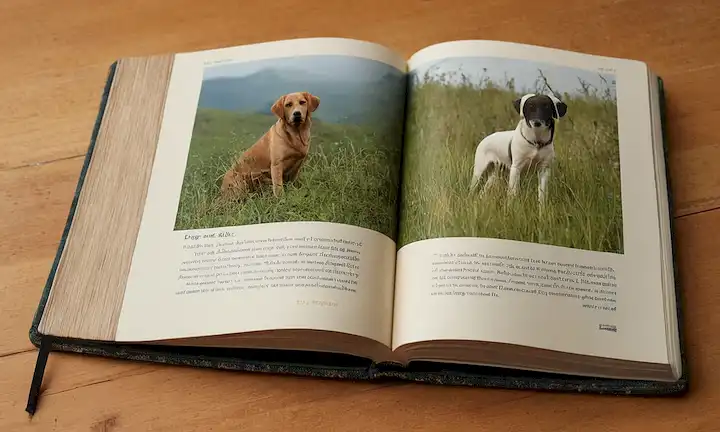 Libro de aves ilustrados abierto para mostrar ilustración de especies en peligro