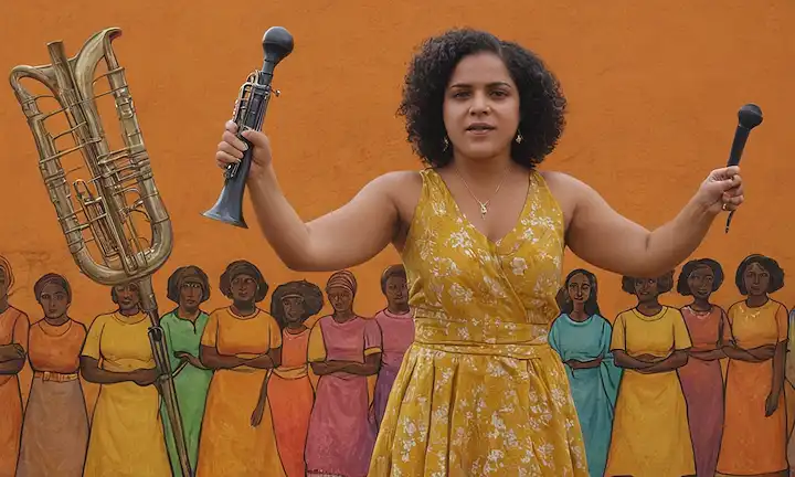 A las mujeres las manos sostienen instrumentos mientras están de pie por un mensaje poderoso, aludiendo a una canción sobre mujeres poderosas que luchan contra la opresión. La segunda parte abarca las canciones que combaten contra la violencia de género, enumerando cinco narrativas de empoderamiento, cada una inspirando su mensaje original. 1) Llorando Desnecut por Rodrigo Künsemüller: Una poderosa canción que profundiza en la experiencia de personas que viven en constante miedo debido a la brutalidad policial.2) Bárbaros Corazones por Carlos Brachfeld & Eduardo Costa: Esta canción cuenta la historia de individuos valientes que superan la adversidad y se defienden mutuamente.3) Mujer de Papel por Mariana Teixeira: Esta canción cuestiona una narrativa de género tradicionalmente definida por la domesticidad, abogando por la independencia y fortaleza de las mujeres. 4) Ni Una Menor de Montserrat Cabavidé: Una canción dedicada a educar a las jóvenes sobre la importancia de luchar por sus derechos contra el acoso sexual. 5) Los Días felices por Carlos Brachfeld: Describe un tiempo en que las personas están libres de violencia, donde todos son amados independientemente de su raza o sexo. Cada historia se inspira en el mensaje de empoderamiento asociado con ellos y proporciona su perspectiva única contra la opresión en el mundo actual. Todas estas historias se reúnen para ofrecer una visión mucho más amplia sobre la lucha por los derechos de los opresores, independientemente de cómo sean las normas sociales opresivas, demostrando que todos tenemos nuestros propios héroes personales en medio de un mar de opresores. Estas narrativas sirven como valor moral, inspirando a todos a tomar el control y luchar contra la injusticia.