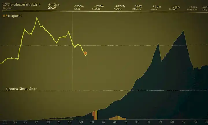 Imagen de un tiburón en peligro y gráficos de datos que muestran Españas el estado de exportador líder con futuro incierto.
