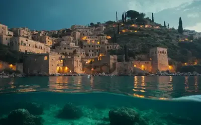 Una misteriosa ciudad sumergida que recuerda a la antigua Roma