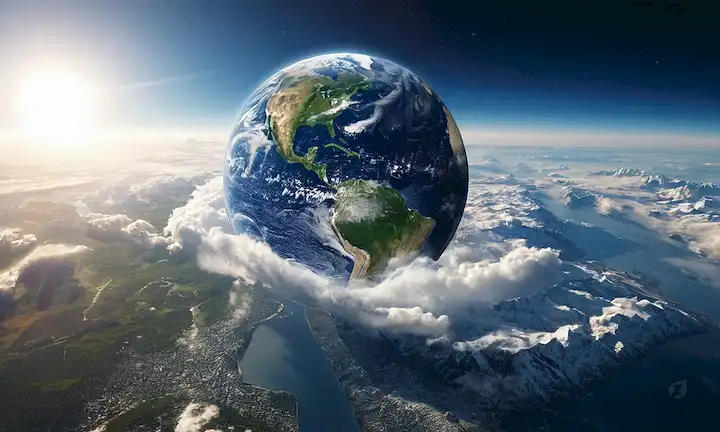 3D Tierra desde el espacio