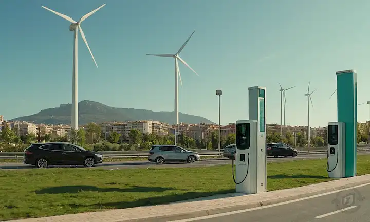 Estaciones de carga de coches eléctricos en España
