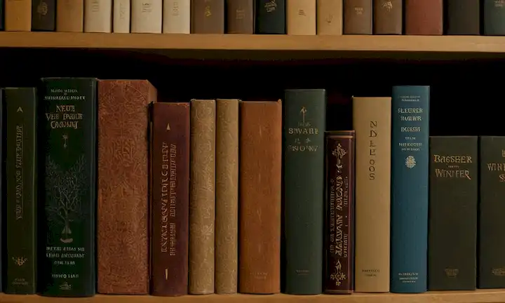 El invierno tiene el olor de la nieve - un descubrimiento sorprendente hecho por los científicos. Una estantería con libros sobre olores de invierno y naturaleza.