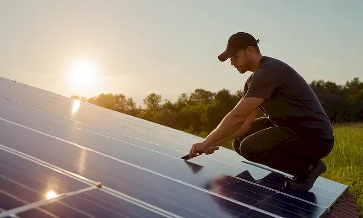 Instalar paneles solares en una guía de principiantes con una explicación clara y proceso paso a paso para mantener el sistema solar.