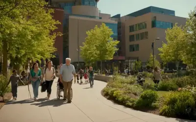 personas con discapacidad caminando libremente