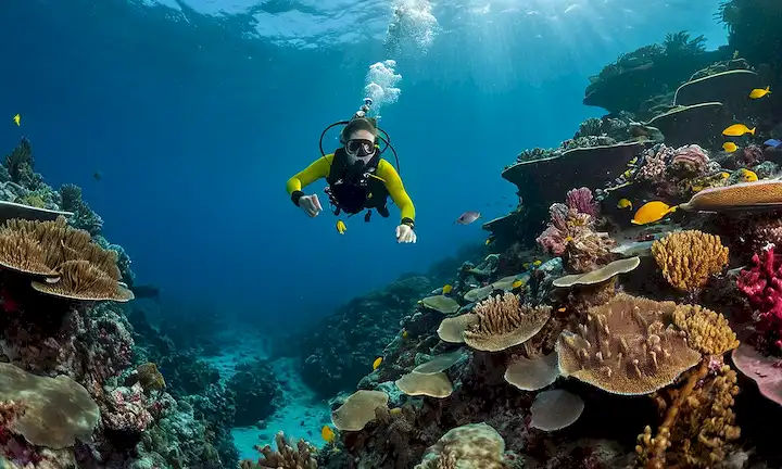 Una colección cautivadora de fotografías submarinas que muestran vibrantes colores y colores impresionantes en las profundidades del océano.