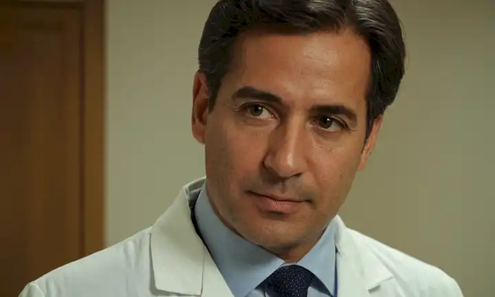 Un médico con experiencia en salud sexual y próstata, trabajando en un ambiente médico. (En inglés: Specialization in Prosthetic Healthcare for Urology: Dr. Miguel Sánchez Encinas, experto en salud sexual y próstata).