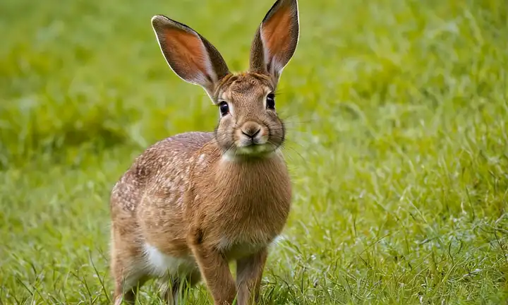 Joven, animal juguetón, reminiscente de un conejo o ciervo, con una expresión preocupada en su cara, mostrando cómo la captura de esta especie sin permisos legales está poniendo en peligro su supervivencia.