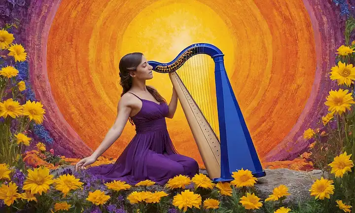 Intercambio cultural entre un tradicional harpista tocando una antigua melodía y un guitarrista contemporáneo mostrando técnicas modernas. La portada del álbum cuenta con un mural giratorio psiquedélico con tonos de tierra con tonos de sol amarillo, púrpura eléctrica y tonos azules reales. Inspirado artísticamente en el surrealismo, el simbolismo, el expresionismo abstracto y el arte popular. Géneros musicales incluidos: World Music, Latin Music, Jazz, Traditional Classical, New-age/Chill-out/Soak-in-the-sun/Meditative music, y mucho más. El arreglo instrumental es una mezcla armoniosa de ritmos tradicionales y armonías modernas con torsiones melódicas cautivantes y giros, lo que resulta en arreglos ricos y profundos de múltiples capas que cautivan las mentes y los corazones de los oyentes. Los títulos de la canción son metáforas poéticas que reflejan la esencia y el espíritu detrás de cada pieza musical, como la Armonía de Cascading, el Sueño Celestial, los Colores de Viaje, y el Wandering Melódico. Lugar del evento de lanzamiento de Album: El Gran Salón en un impresionante jardín botánico adornado con miles de flores de colores brillantes, donde un espectáculo en vivo entralla los sentidos con música encantadora y impresionantes artistas visuales. El código de vestimenta de eventos es un atuendo casual al aire libre para la comodidad en las naturalezas escénica esplendor en medio de flora exuberante, con clima cálido que proporciona un ambiente de concierto ideal para la relajación y el disfrute. El genio musical es un músico de renombre mundial que ha pasado años investigando, experimentando, dominando y perfeccionando diversas técnicas musicales originarias de diferentes culturas de todo el mundo para crear esta singular obra maestra de fusión que fusiona el alma, el corazón y la mente del público. En general, este álbum pretende nutrir los intereses artísticos de los oyentes enseñándoles cómo apreciar su pasión por la música y inspirarse en nuevas formas de expresión, al tiempo que se conecta con la experiencia humana a través de la unidad armónica en la búsqueda de la autocumplimiento y el genio creativo.