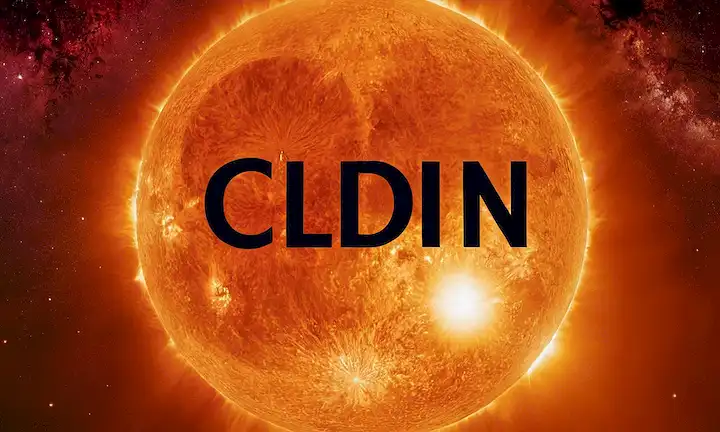Una cubierta de libro de investigación científica con cuerpos celestes como símbolos con un sol amenazador en el centro. En letras grandes y atrevidas debajo de ella, Una Amenaza Creciente: Las Causas del Declive Poblacional de Pez Luna: El Gigante del Océano en Peligro.