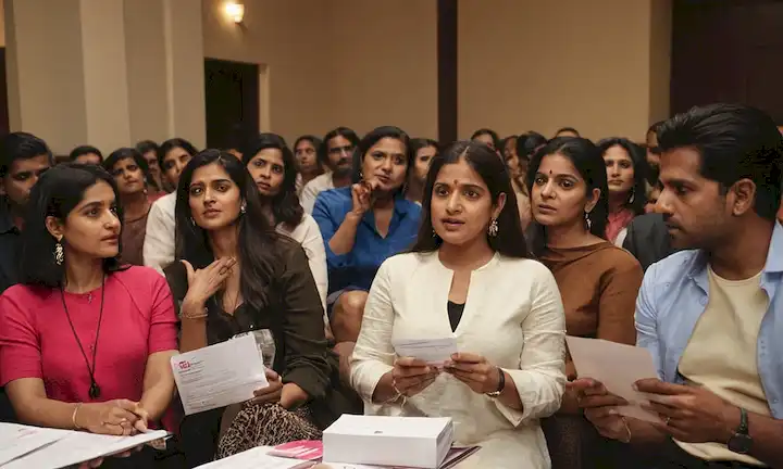 Los participantes de la campaña se reunieron con materiales de campaña en medio de discusiones sobre el equilibrio entre sensibilidad e impacto para una seria iniciativa de conciencia del cáncer, con la participación de la actriz Poonam Pandeys.