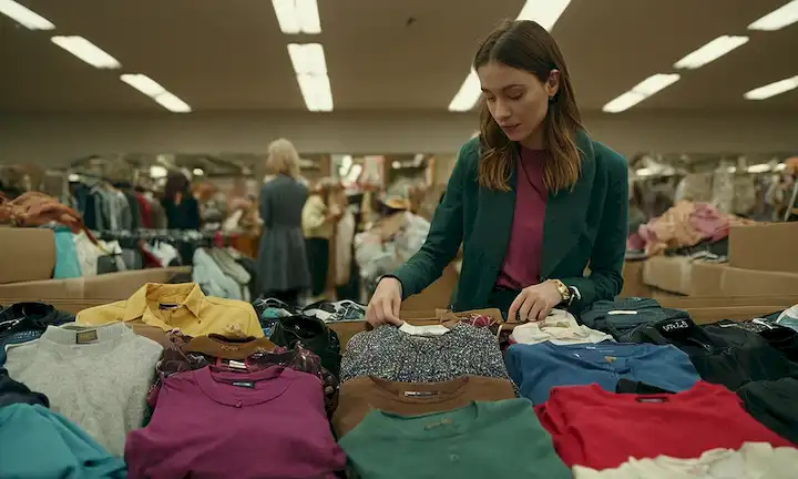Personas reciclando ropa y accesorios con recompensas, en cinco tiendas.