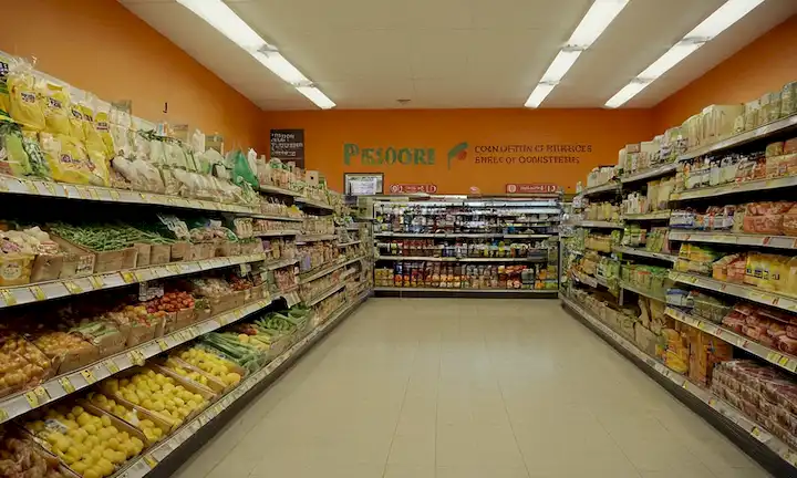 Estantes de tiendas de comestibles abastecidos de clientes, un signo que muestra su poder colectivo, y el lema Nadie está a cargo excepto aquellos que eligen estar rodeados de imágenes relacionadas con los alimentos. Esto podría implicar peticiones, presión del consumidor o esfuerzos cooperativos dirigidos a mejorar las prácticas de restaurantes en materia de seguridad alimentaria, transparencia y sostenibilidad. Esta breve descripción pretende presentar la cuestión multifacética que presenta esta iniciativa - el concepto del consumidor habilitado. Paso 1: Identificar los temas clave del fragmento proporcionado.- Poder de los consumidores - quién está a cargo - Iniciativas para la mejora- Industria alimentariaPaso 2: Condenar estos conceptos en un mensaje unificado - mostrando el papel de los consumidores en la configuración de la industria alimentaria, con ejemplos incluyendo peticiones y esfuerzos cooperativos en torno a la seguridad alimentaria y la transparencia. El poder del consumidor: Un nuevo modelo de consumo ¿Quién es el jefe? La iniciativa que recupera el control de la comida Esta breve descripción captura de manera sucinta las principales ideas del extracto original al mismo tiempo que lo hace conciso.