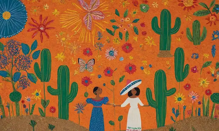 Partiendo de la inspiración del arte popular mexicano, este proyecto contemporáneo pretende unir a la humanidad con la naturaleza a través de obras de arte biodegradables. (Esto supone que el texto dado es una descripción breve exacta del trabajo o evento original.)