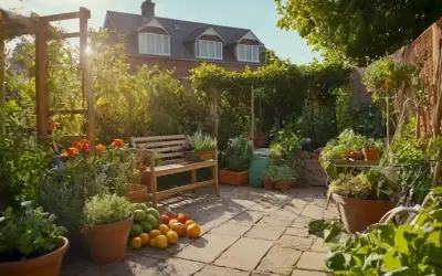 Una diversa variedad de frutas y verduras coloridas