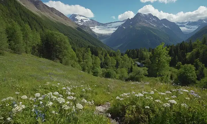 Bosques con vegetación exuberante